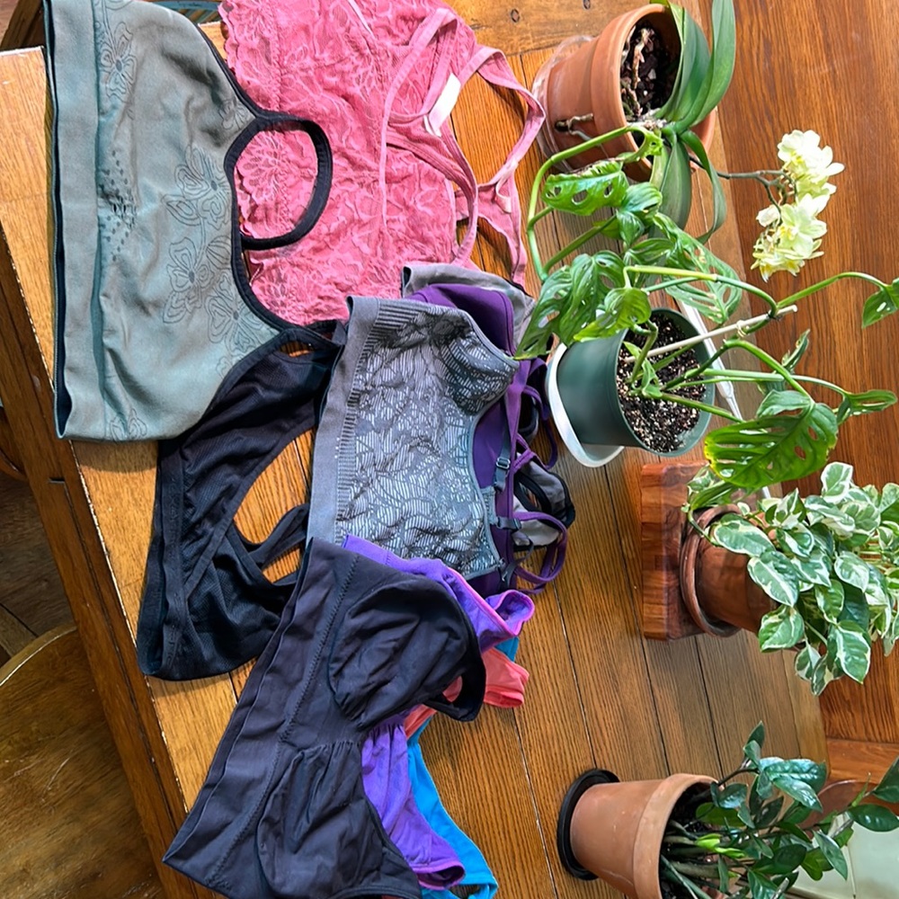 Bralettes and workout tops